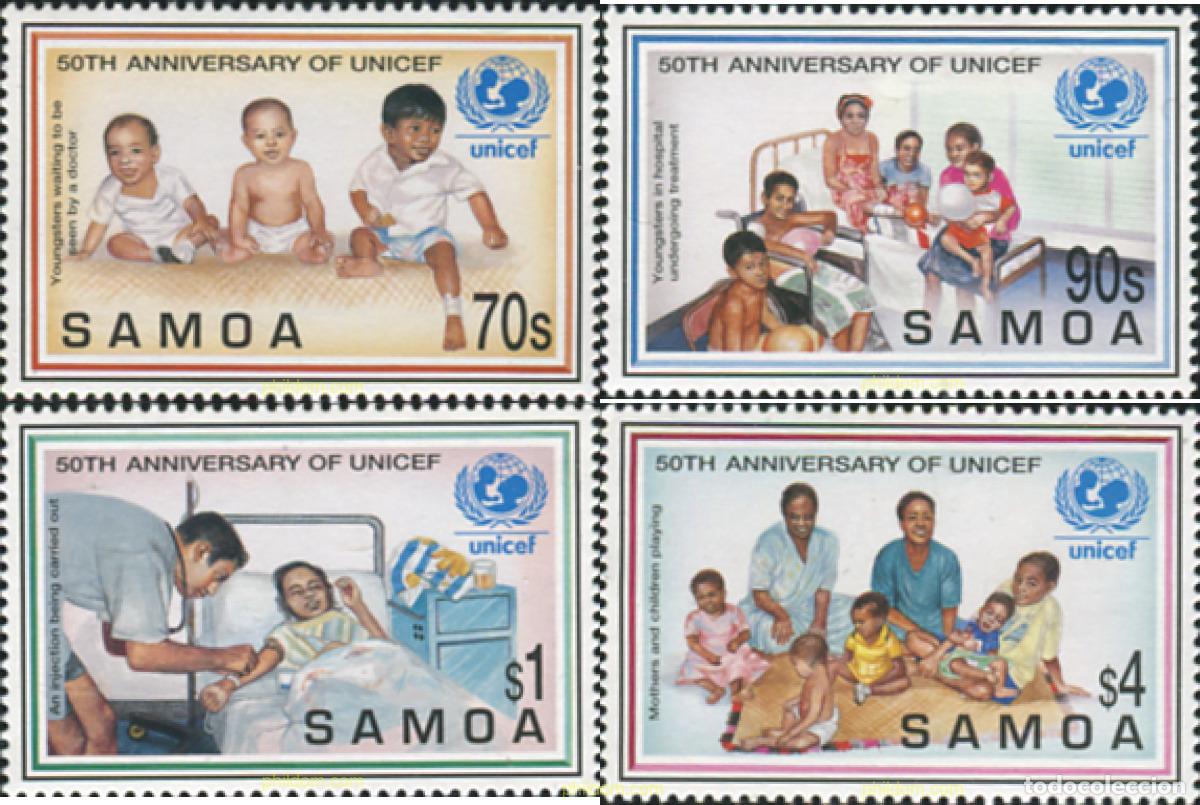 Sellos: 45562 MNH SAMOA 1996 50 ANIVERSARIO DE LA UNICEF