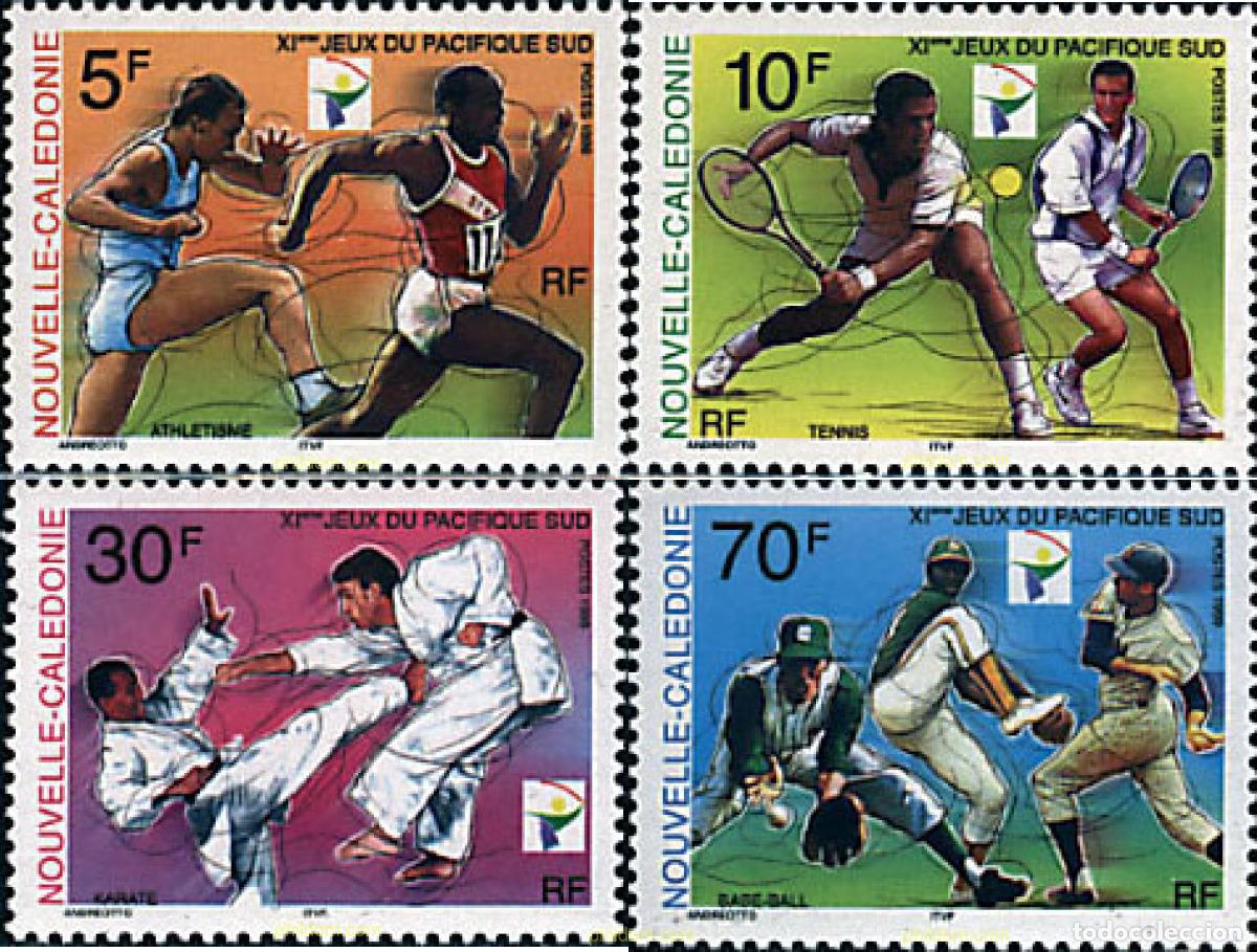 Sellos: 40745 MNH NUEVA CALEDONIA 1999 11 JUEGOS DEL PACIFICO SUR