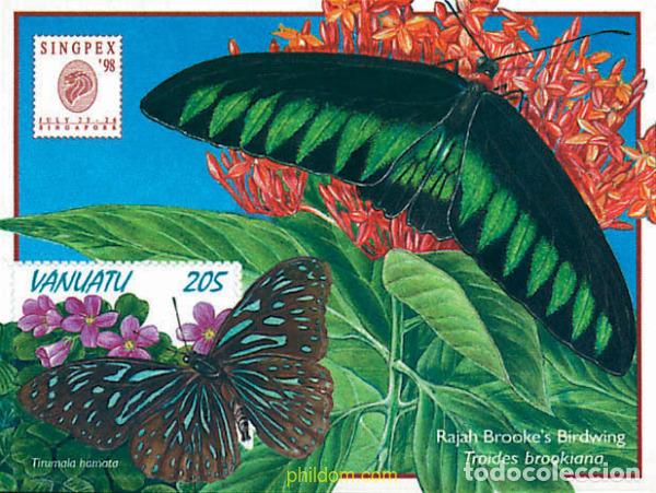 Sellos: 92675 MNH VANUATU 1998 MARIPOSAS
