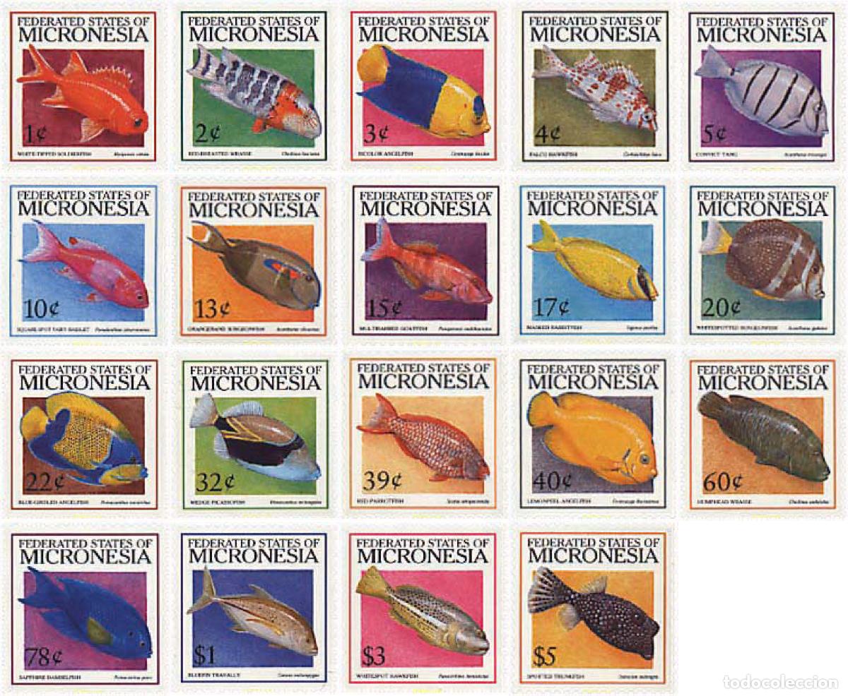 Sellos: 44423 MNH MICRONESIA 1998 PECES