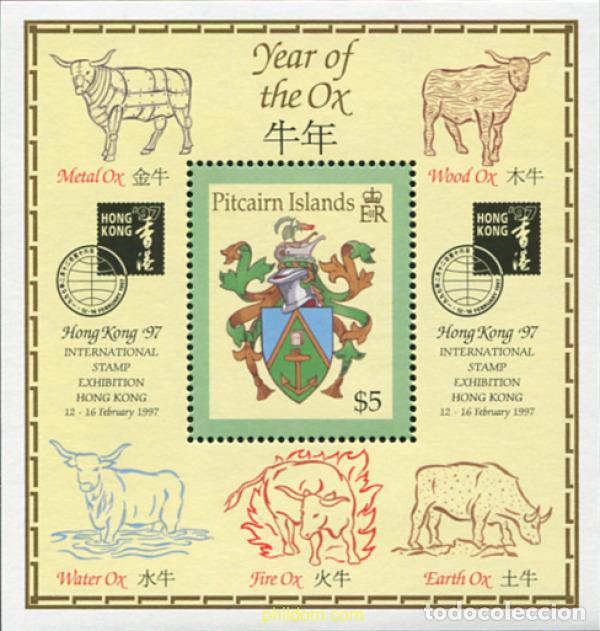 Sellos: 40797 MNH PITCAIRN Islas 1997 HONG KONG 97. EXPOSICION FILATELICA INTERNACIONAL