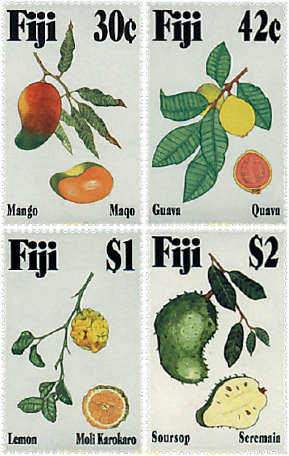 Sellos: 87307 MNH FIJI 1993 FRUTAS TROPICALES