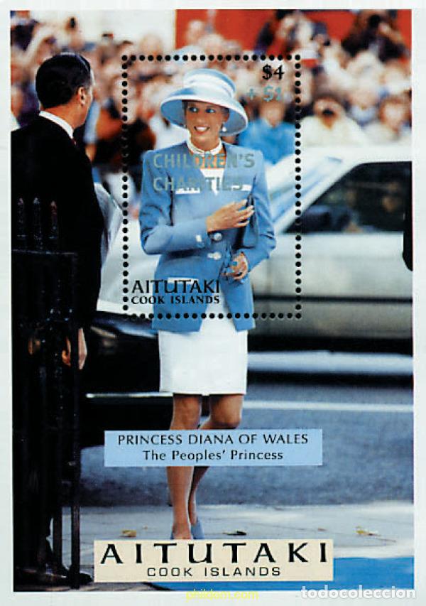 Sellos: 56632 MNH AITUTAKI 1998 HOMENAJE A DIANA. PRINCESA DE GALES (1961-1997)