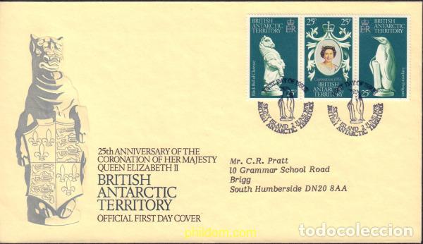 Sellos: 557626 MNH ANTARTIDA BRITANICA 1978 25 ANIVERSARIO DE LA CORONACION DE ISABEL II