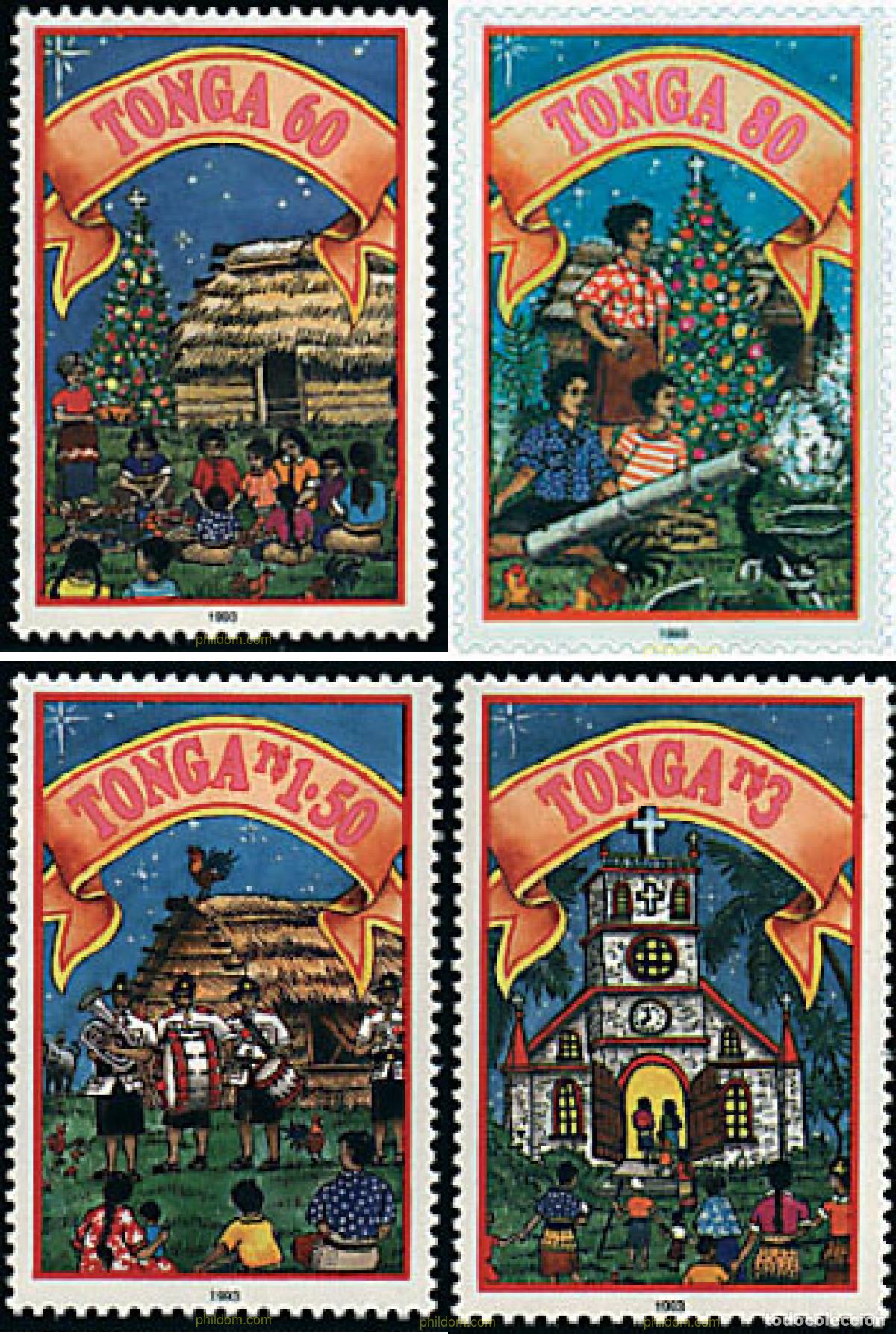 Sellos: 36525 MNH TONGA 1993 NAVIDAD