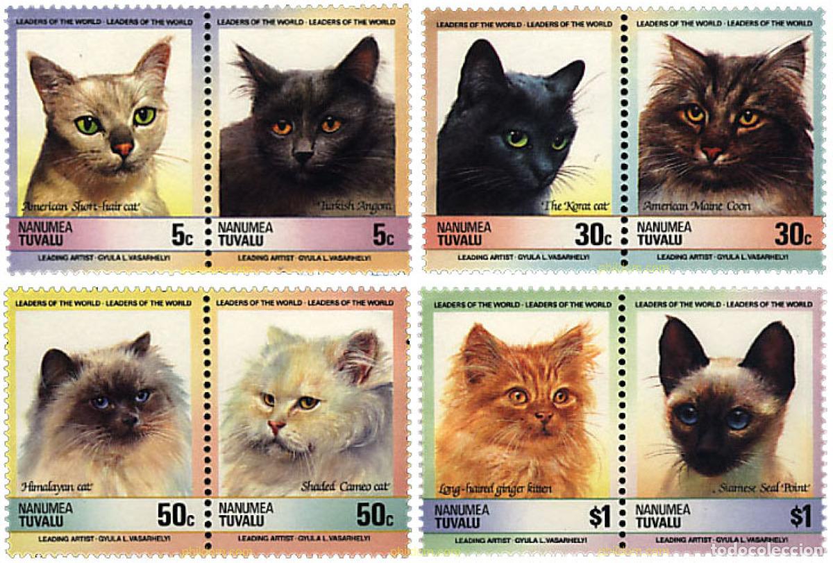 Sellos: 6099 MNH TUVALU. Nanumea 1985 GATO