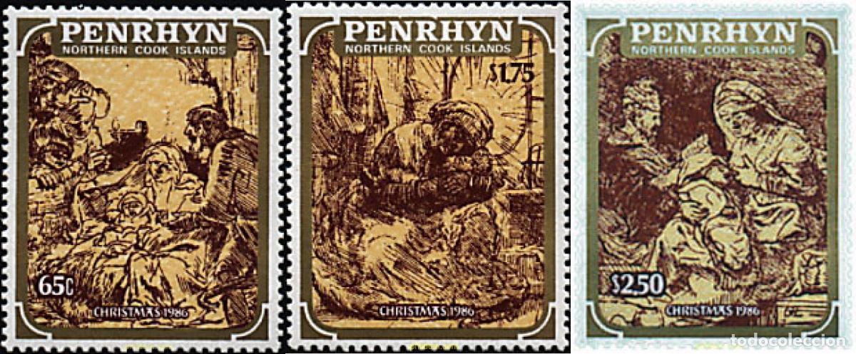 Sellos: 55130 MNH PENRHYN 1986 NAVIDAD