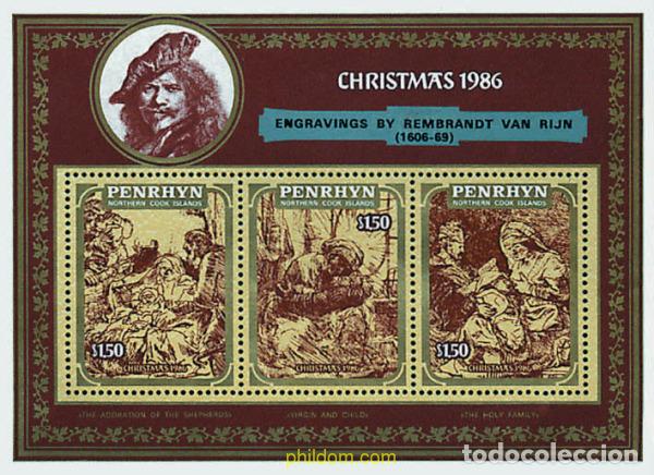 Sellos: 55101 MNH PENRHYN 1986 NAVIDAD