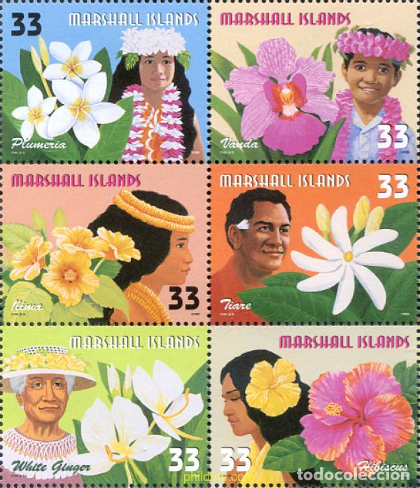 Sellos: 342357 MNH MARSHALL Islas 1999 FLORES DEL PACIFICO