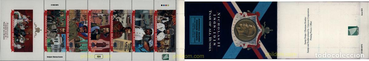 Sellos: 2950 MNH MARSHALL Islas 1998 80 ANIVERSARIO DE LA MUERTE DEL ULTIMO ZAR DE RUSIA NICOLAS II