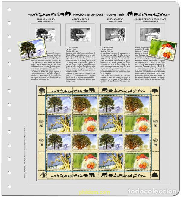 Sellos: Suplemento. FAUNA O.N.U. - ESP - 2010 Montado