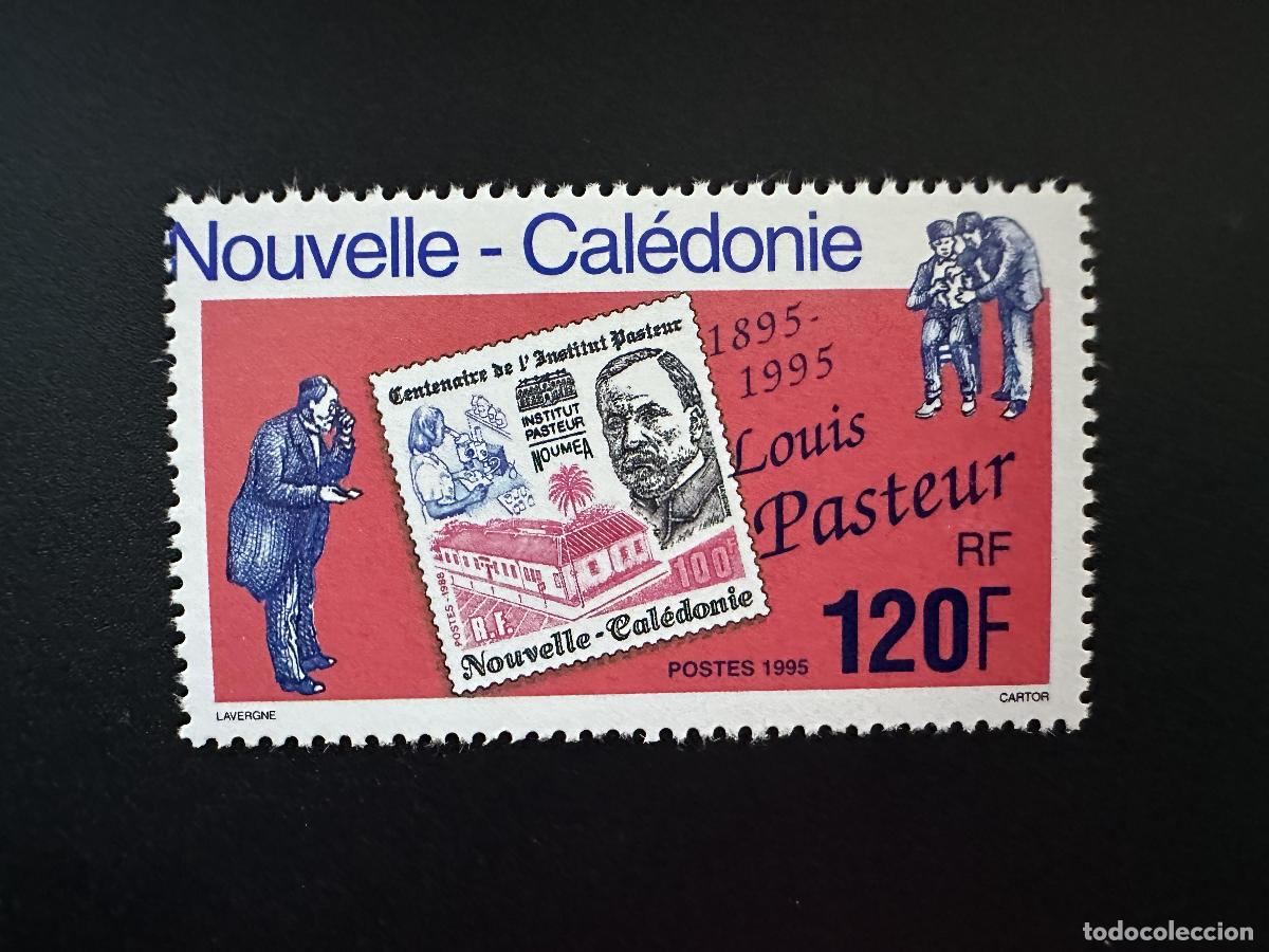 Sellos: Nueva Caledonia 1995 YT. 680 El t&iacute;tulo de la variedad Louis Pasteur se traslad&oacute; a izquierda