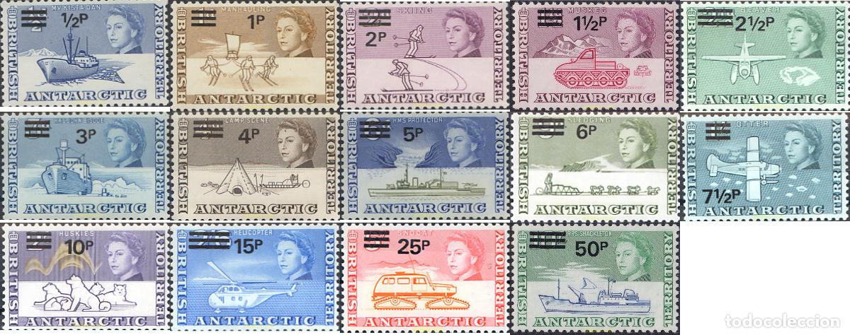 Sellos: 41402 MNH ANTARTIDA BRITANICA 1971 MOTIVOS VARIOS