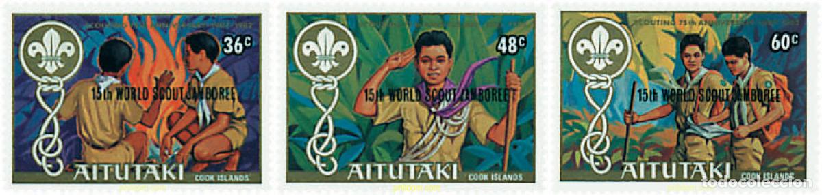 Sellos: 53468 MNH AITUTAKI 1983 15 JAMBOREE MUNDIAL EN CANADA