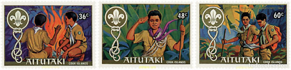 Sellos: 53466 MNH AITUTAKI 1983 75 ANIVERSARIO DEL ESCULTISMO