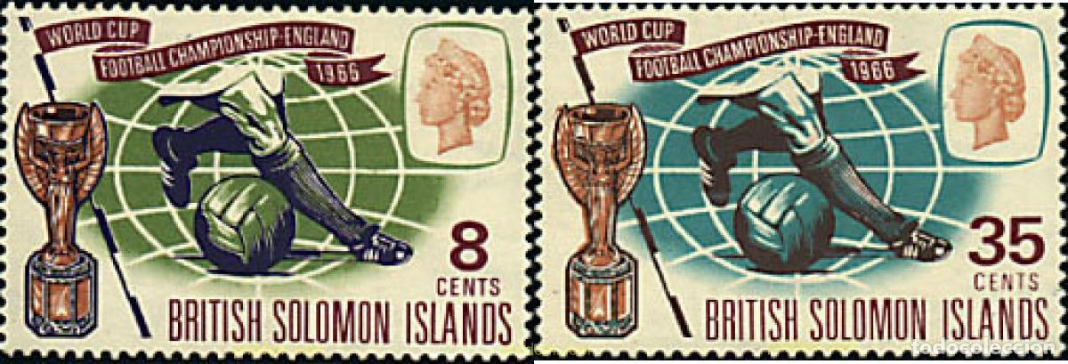 Sellos: 45304 MNH SALOMON 1966 COPA DEL MUNDO DE FUTBOL. INGLATERRA-66