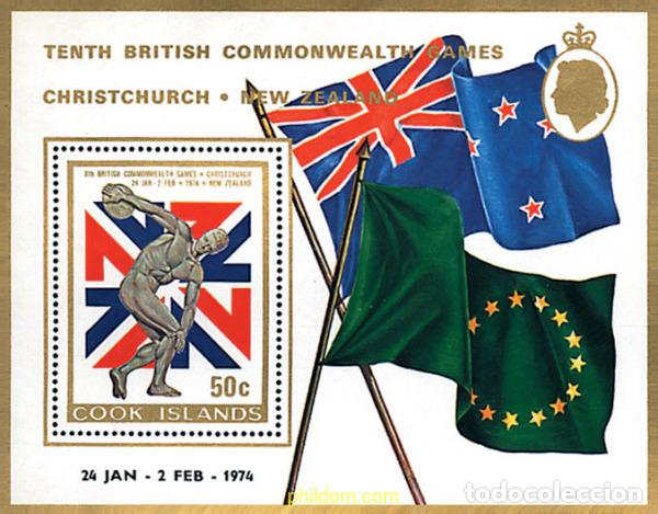 Selos: 65556 MNH COOK Islas 1974 10 JUEGOS DE LA COMMONWEALTH