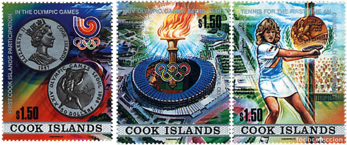 Selos: 65740 MNH COOK Islas 1988 24 JUEGOS OLIMPICOS VERANO SEUL 1988