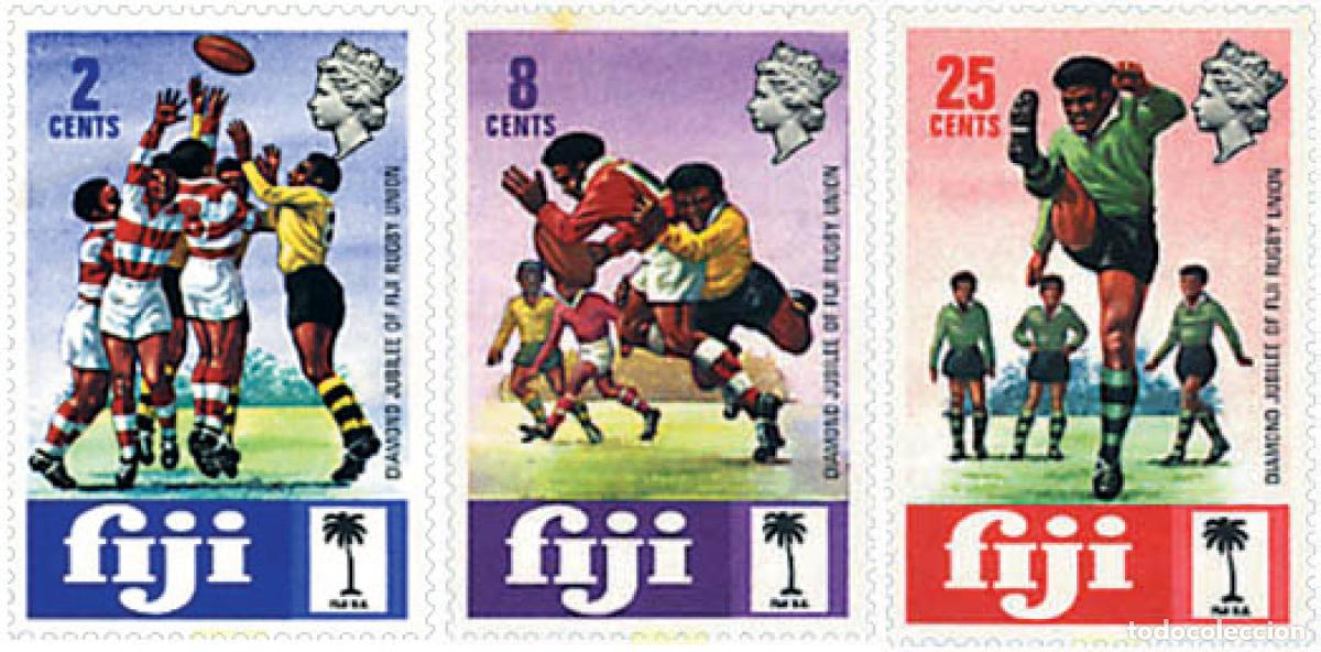 Selos: 43301 MNH FIJI 1973 ANIVERSARIO DE LA SOCIEDAD DE RUGBY
