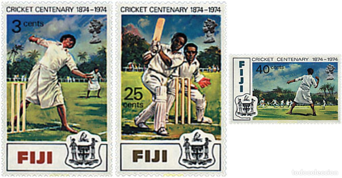 Sellos: 43304 MNH FIJI 1974 CENTENARIO DEL CRICKET