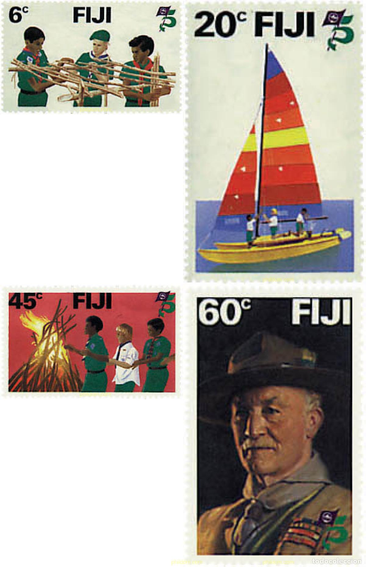 Sellos: 38813 MNH FIJI 1982 75 ANIVERSARIO DEL ESCULTISMO