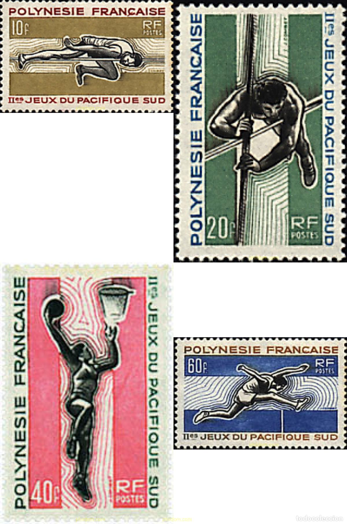 Sellos: 51958 MNH POLINESIA FRANCESA 1966 2 JUEGOS DEPORTIVOS DEL PACIFICO SUR