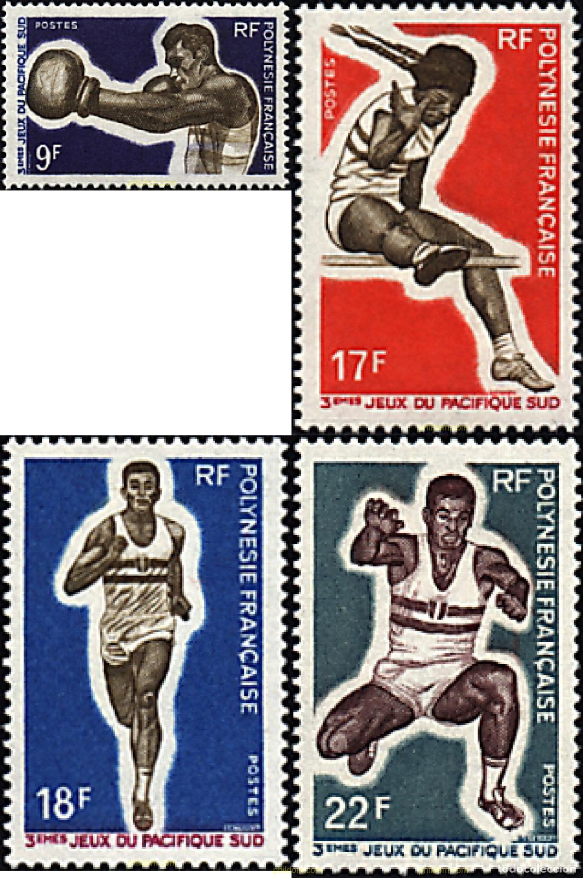 Sellos: 43507 MNH POLINESIA FRANCESA 1969 3 JUEGOS DEL PACIFICO SUR