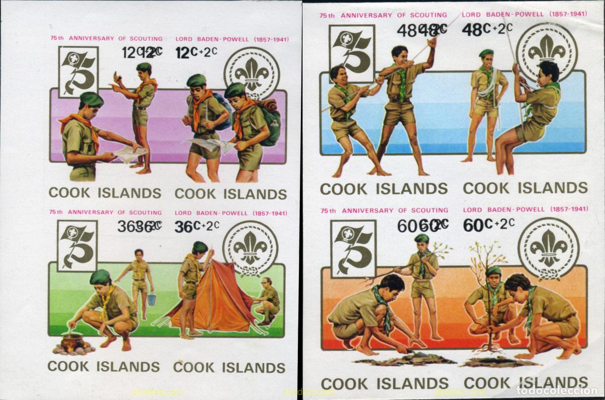 Sellos: 206731 MNH COOK Islas 1983 75 ANIVERSARIO DEL ESCULTISMO Y 125 ANIVERSARIO DE LORD BADEN-POWELL