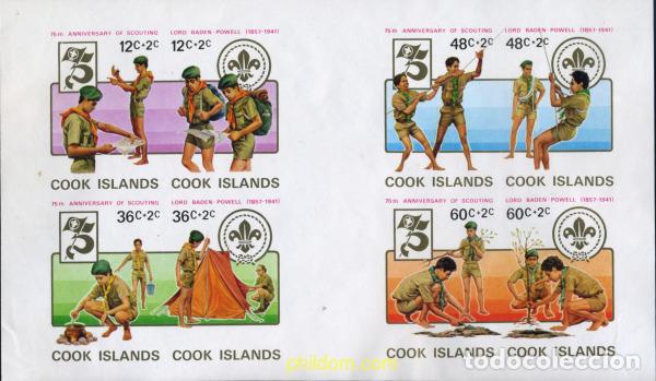 Sellos: 206735 MNH COOK Islas 1983 75 ANIVERSARIO DEL ESCULTISMO Y 125 ANIVERSARIO DE LORD BADEN-POWELL