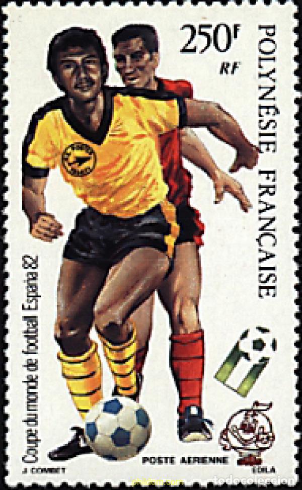 Sellos: 43607 MNH POLINESIA FRANCESA 1982 COPA DEL MUNDO DE FUTBOL. ESPA&Ntilde;A-82