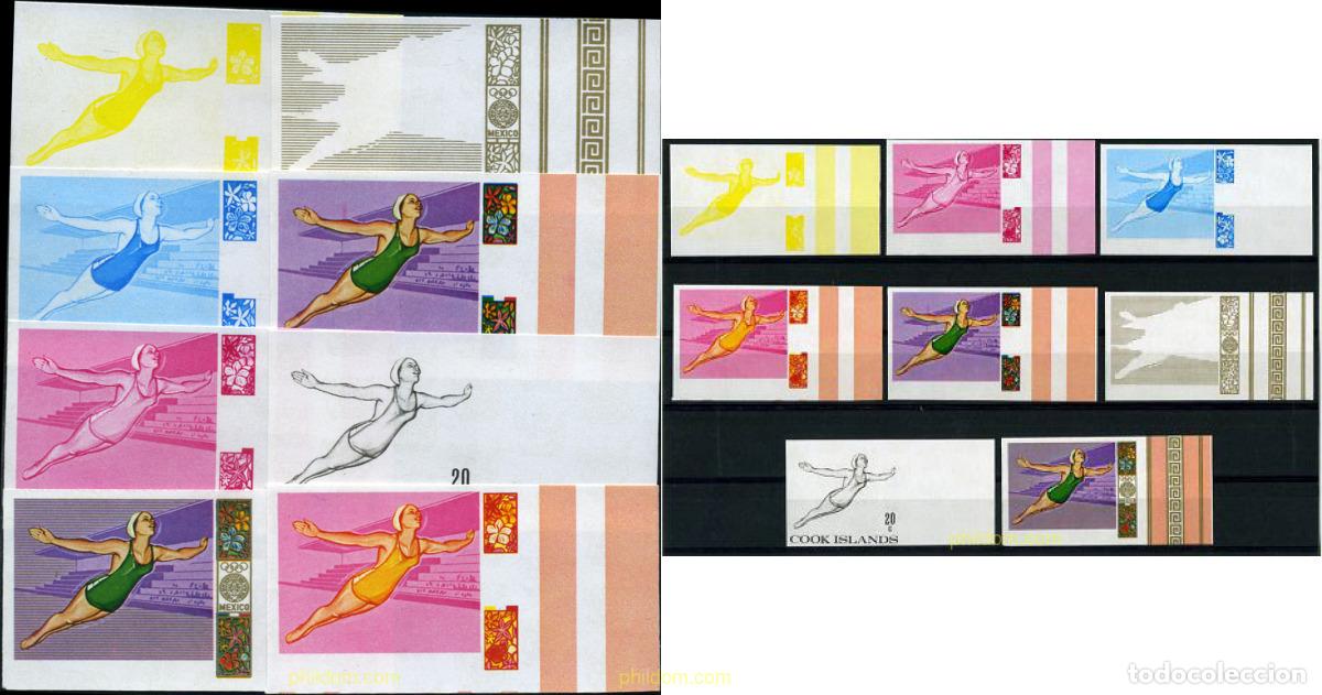 Sellos: 206360 MNH COOK Islas 1968 19 JUEGOS OLIMPICOS VERANO MEXICO 1968