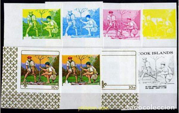 Sellos: 206376 MNH COOK Islas 1969 5 JAMBOREE DE CHRISTCHURCH, NUEVA ZELANDA