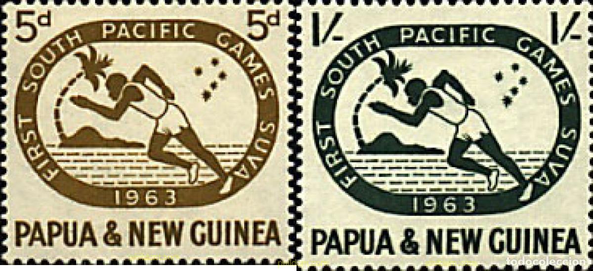 Sellos: 45007 MNH PAPUA NUEVA GUINEA 1963 JUEGOS DEL PACIFICO SUR