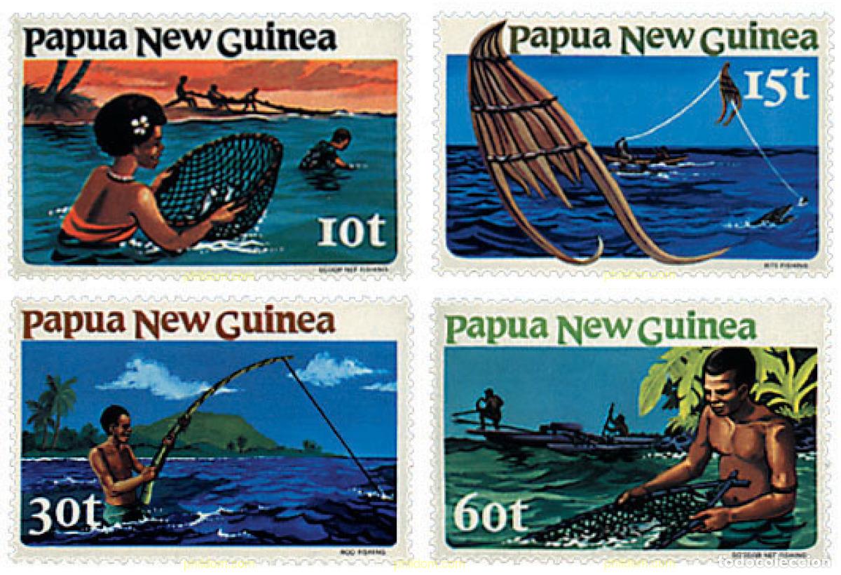 Sellos: 45046 MNH PAPUA NUEVA GUINEA 1981 METODOS DE PESCA