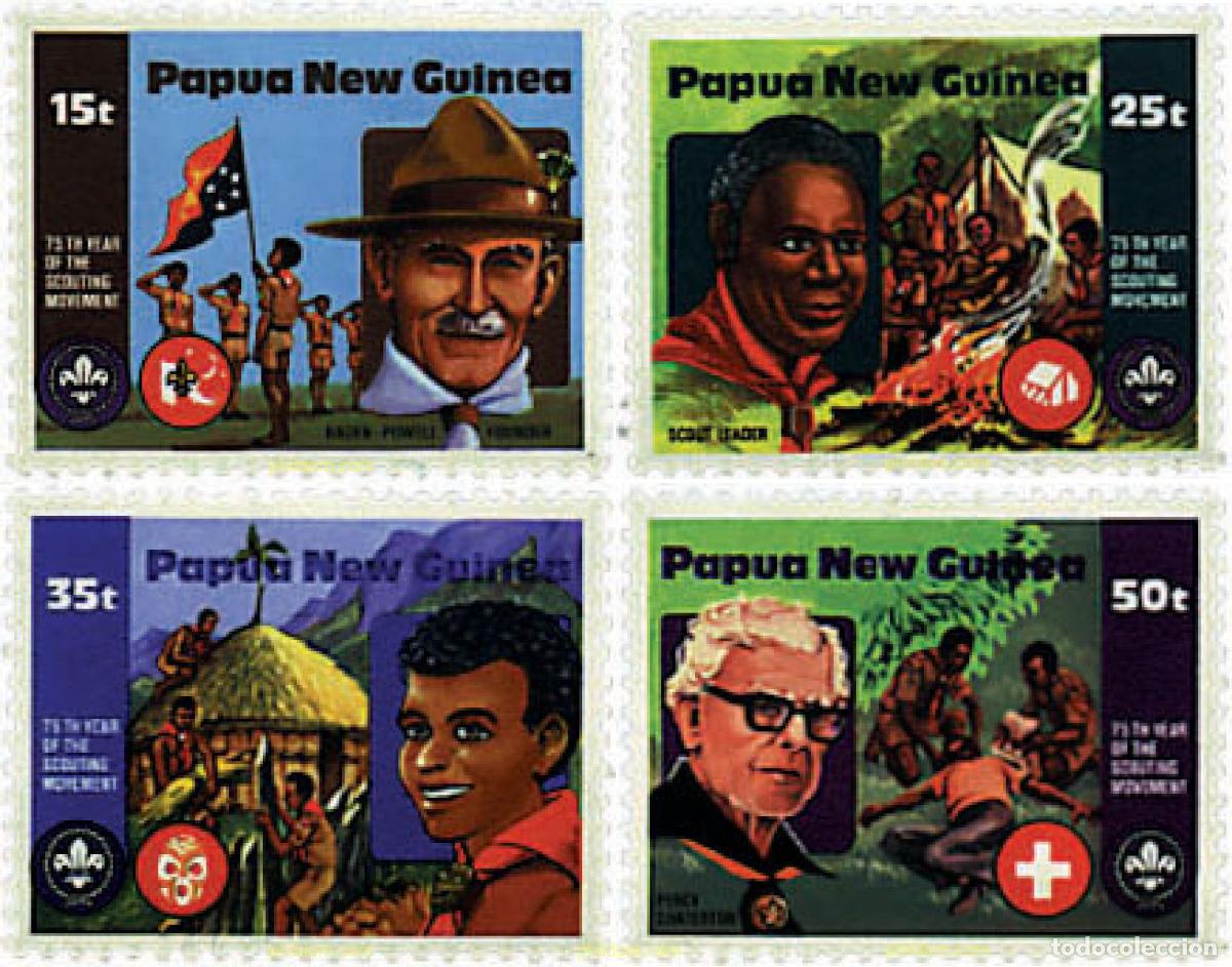 Sellos: 38728 MNH PAPUA NUEVA GUINEA 1982 75 ANIVERSARIO DEL ESCULTISMO