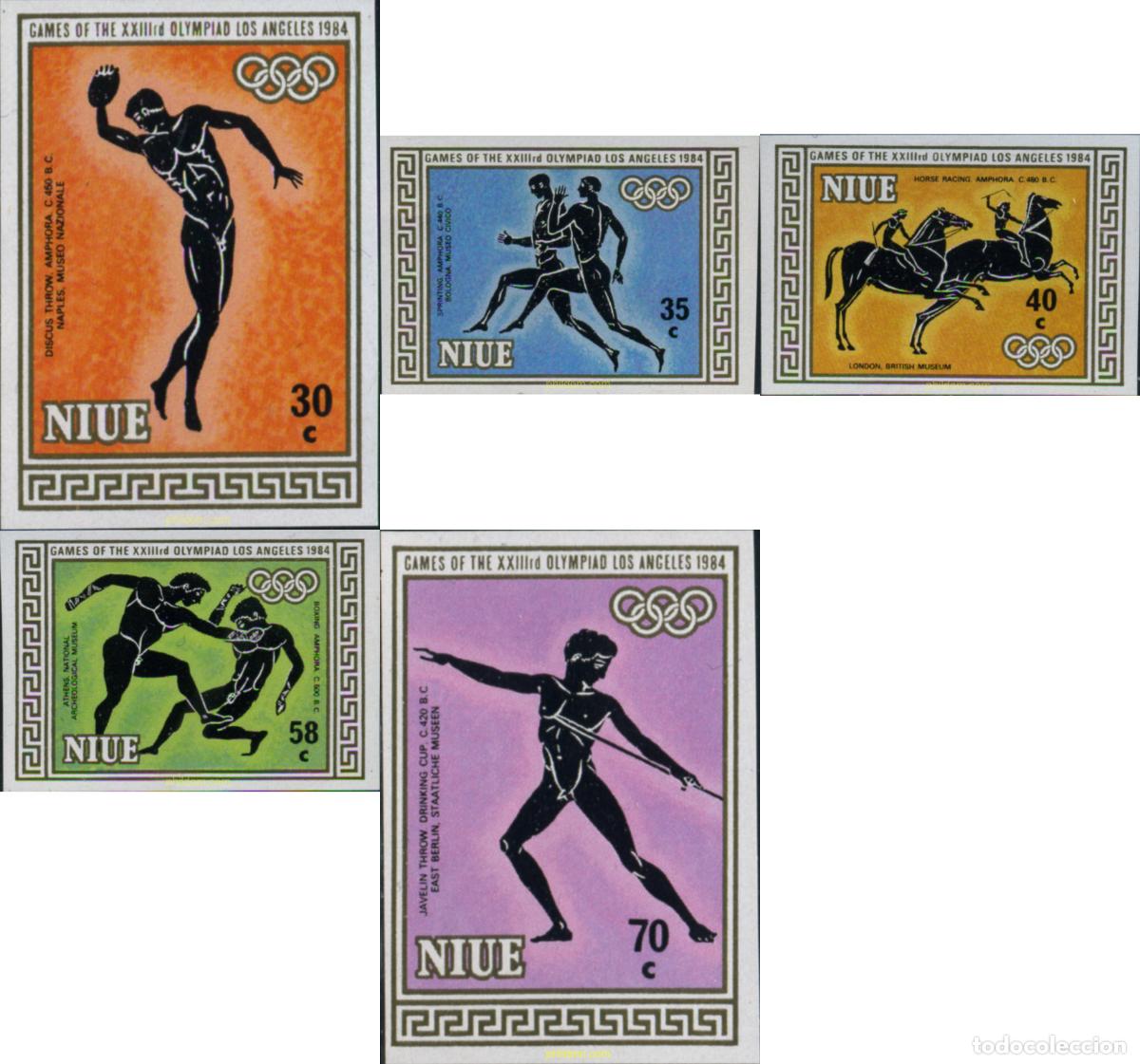 Sellos: 136923 MNH NIUE 1984 23 JUEGOS OLIMPICOS VERANO LOS ANGELES 1984