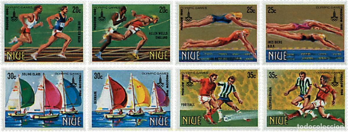 Sellos: 56367 MNH NIUE 1980 22 JUEGOS OLIMPICOS VERANO MOSCU 1980