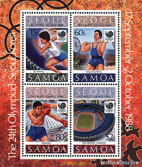 Timbres: 45531 MNH SAMOA 1988 24 JUEGOS OLIMPICOS VERANO SEUL 1988