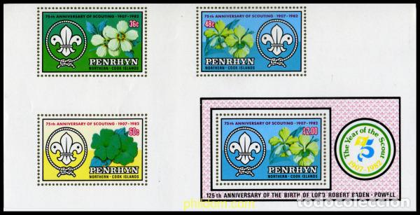 Sellos: 221158 MNH PENRHYN 1983 75 ANIVERSARIO DEL ESCULTISMO