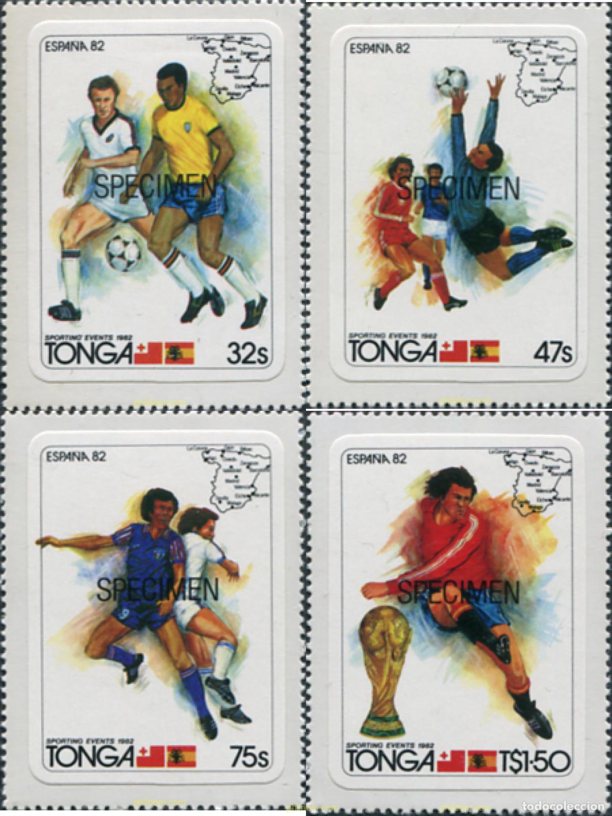 Sellos: 583655 MNH TONGA 1982 COPA DEL MUNDO DE FUTBOL. ESPA&Ntilde;A-82