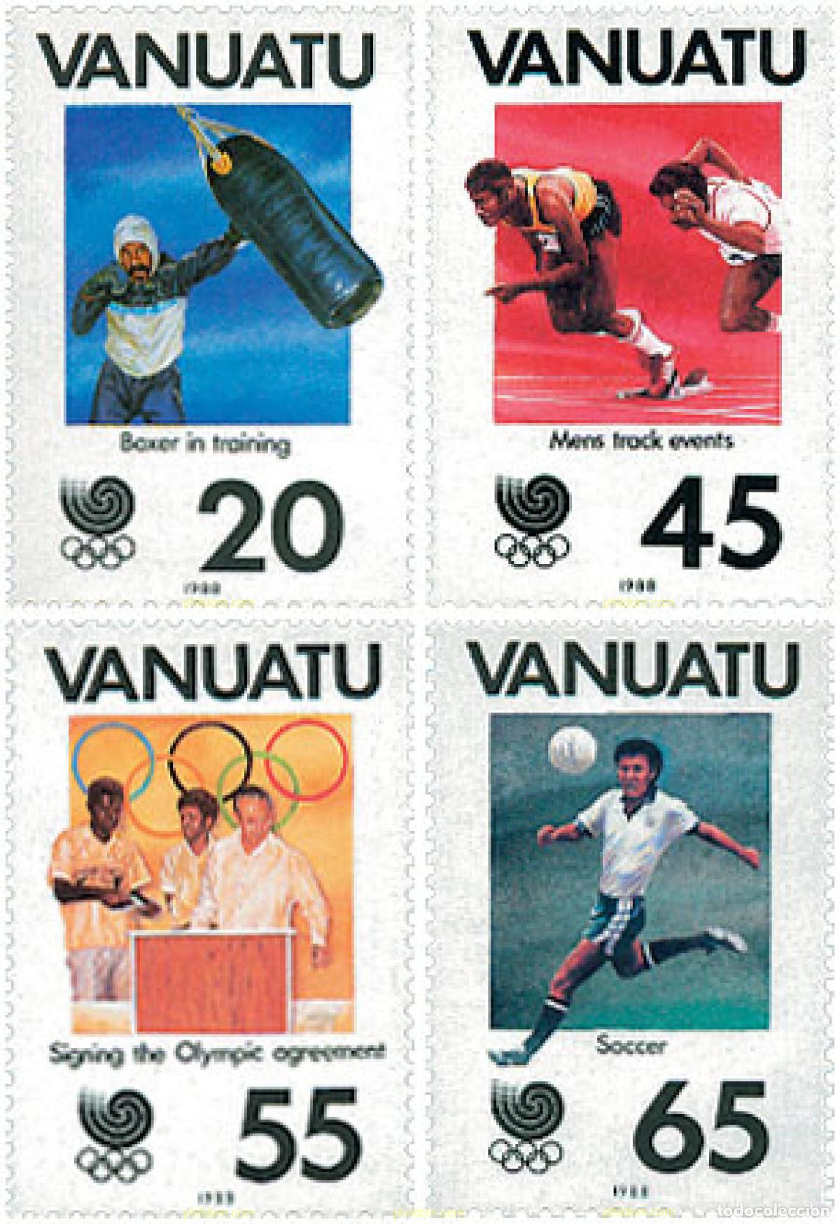 Sellos: 45810 MNH VANUATU 1988 24 JUEGOS OLIMPICOS VERANO SEUL 1988