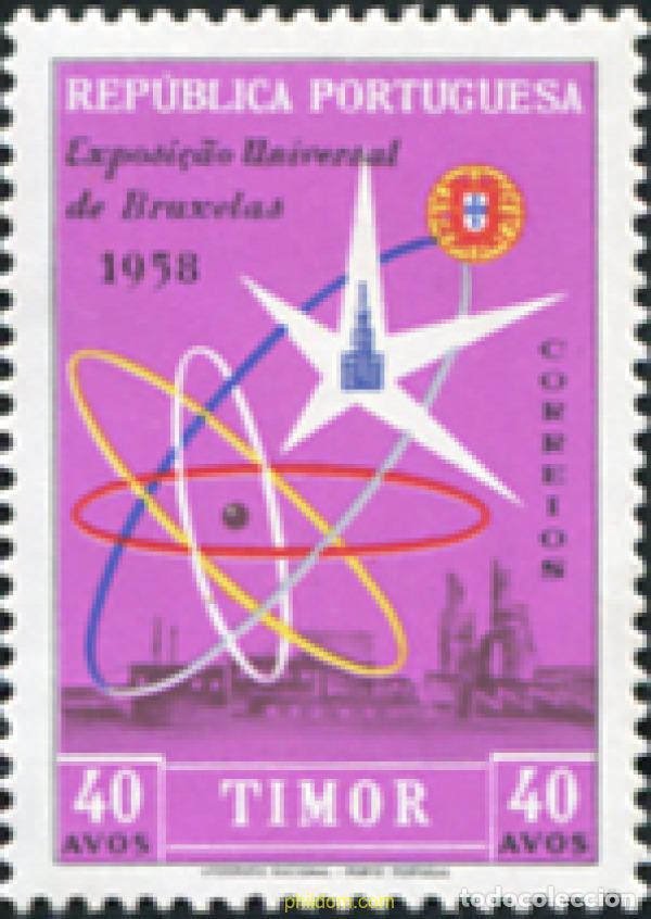 Sellos: 365490 MNH TIMOR 1958 EXPOSICION MUNDIAL DE BRUSELAS