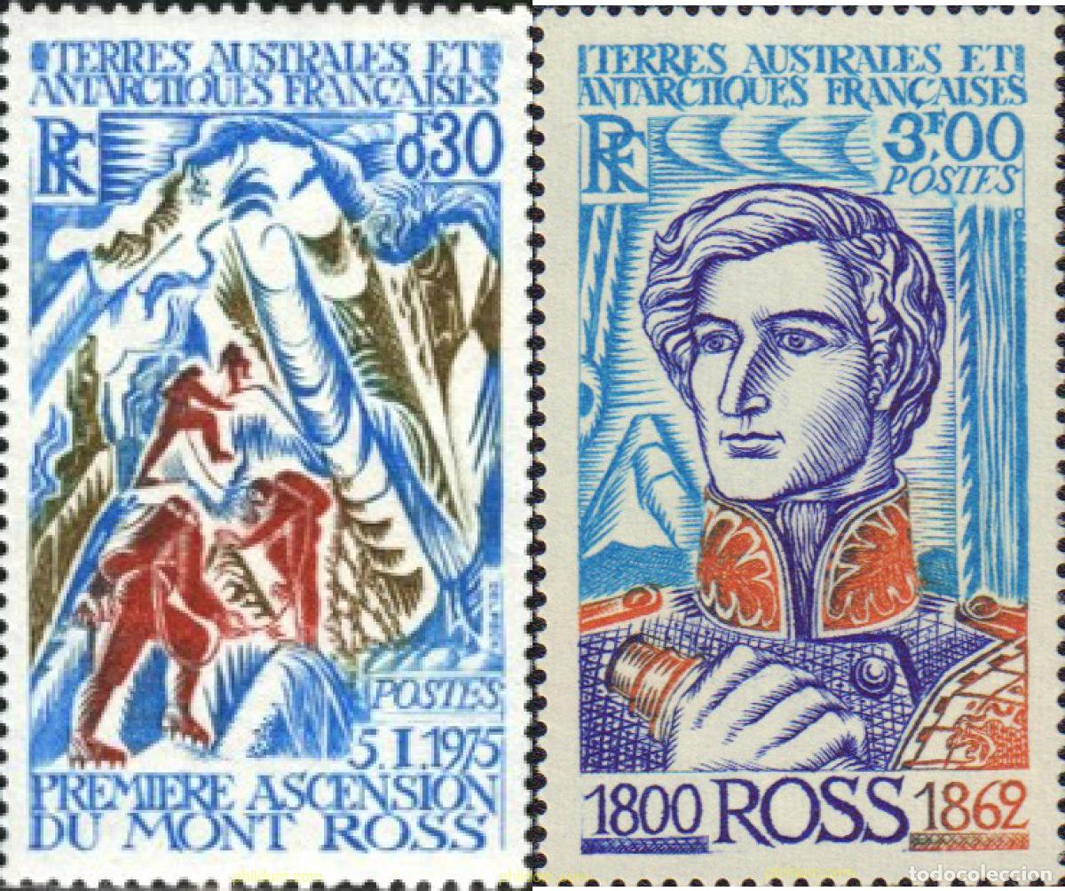 Francobolli: 43414 MNH ANTARTIDA FRANCESA 1976 PRIMERA ASCENSION AL MONTE ROSS