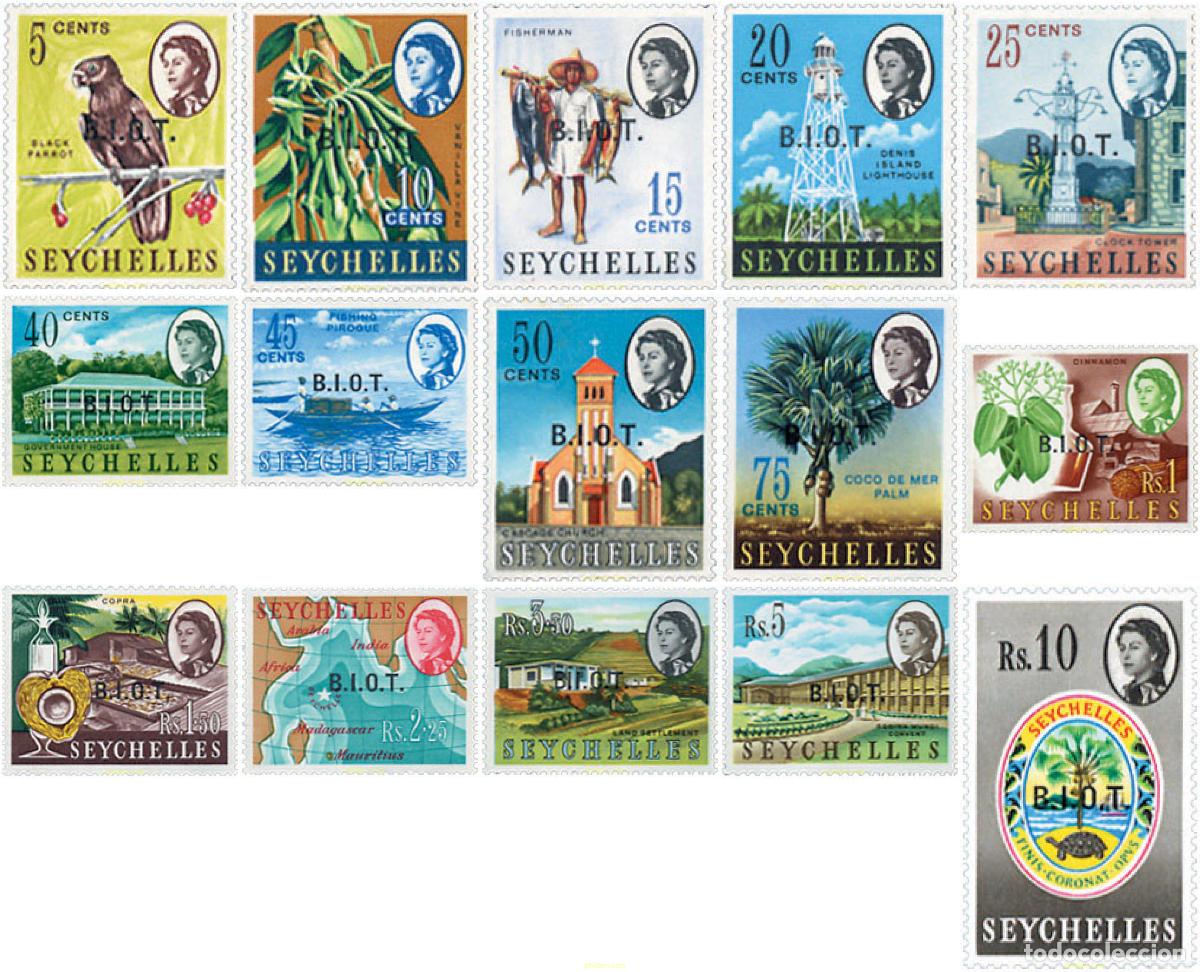 Sellos: 72846 MNH OCEANO INDICO BRITANICO 1968 MOTIVOS VARIOS