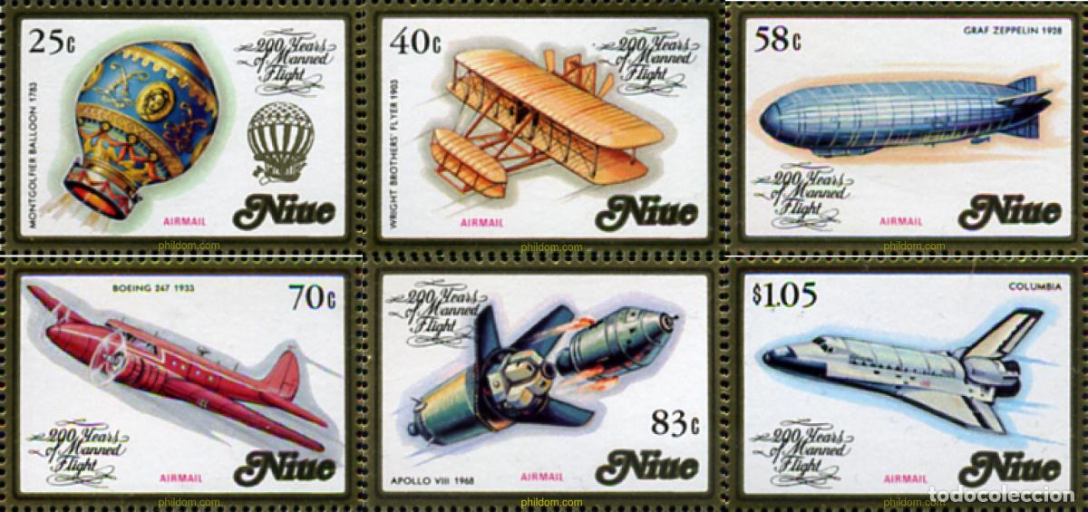Sellos: 56441 MNH NIUE 1983 PIONEROS