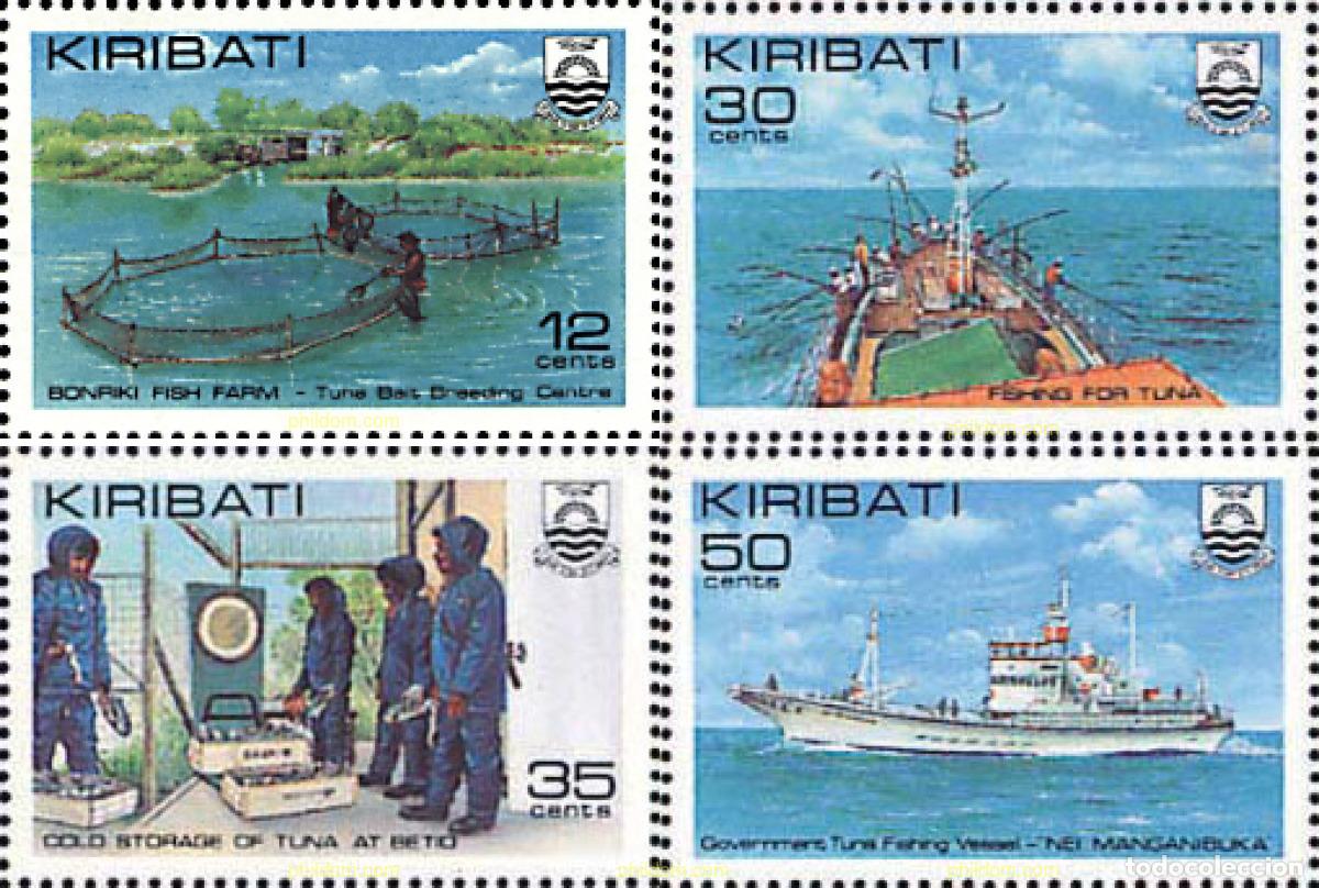 Sellos: 44186 MNH KIRIBATI 1981 INDUSTRIA DE LA PESCA DEL ATUN