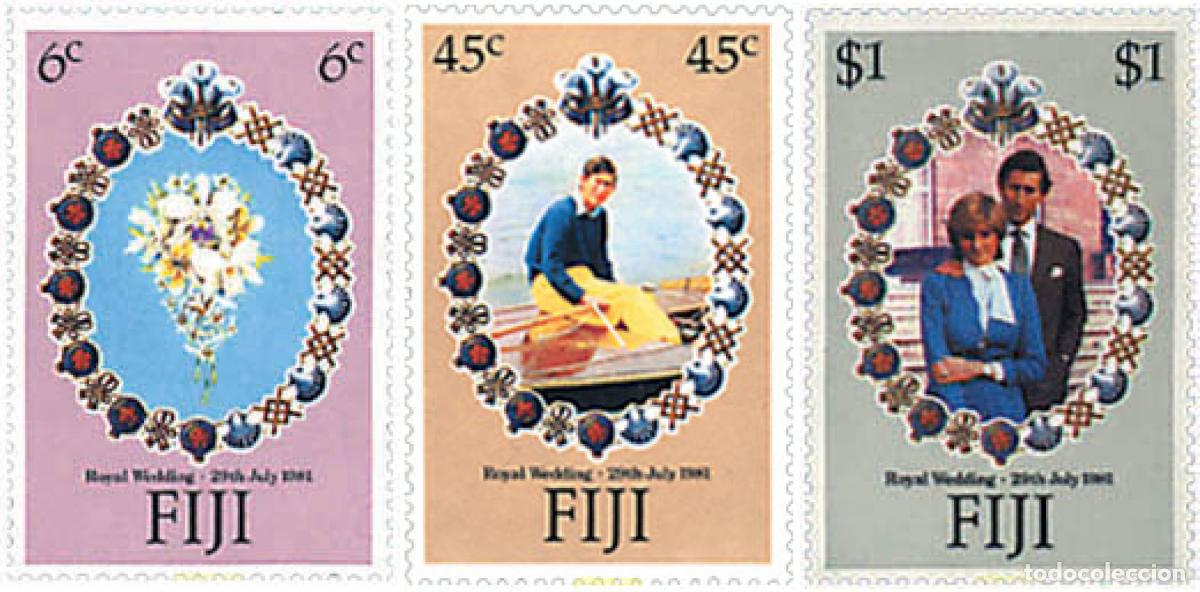 Sellos: 88911 MNH FIJI 1981 BODA DEL PRINCIPE CARLOS Y LADY DIANA SPENCER