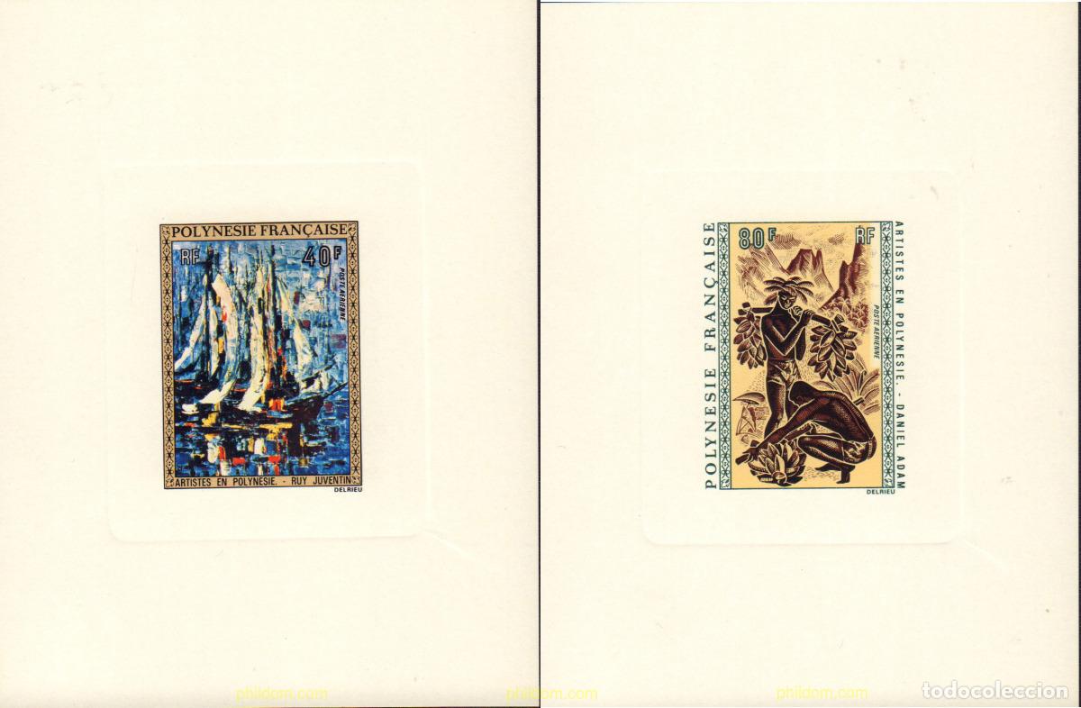 Sellos: 580277 MNH POLINESIA FRANCESA 1972 PINTURAS DE POLINESIA