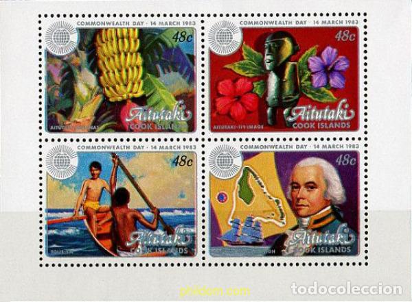 Sellos: 201555 MNH AITUTAKI 1983 DIA DE LA COMMONWEALTH