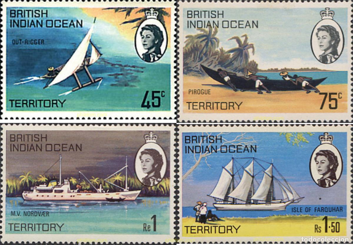 Sellos: 72849 MNH OCEANO INDICO BRITANICO 1969 BARCOS